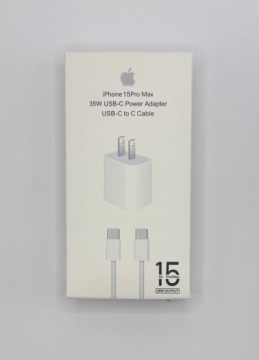 Combo cargador manzana 35w Tipo C